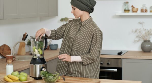 Muslim Woman In Kitchen