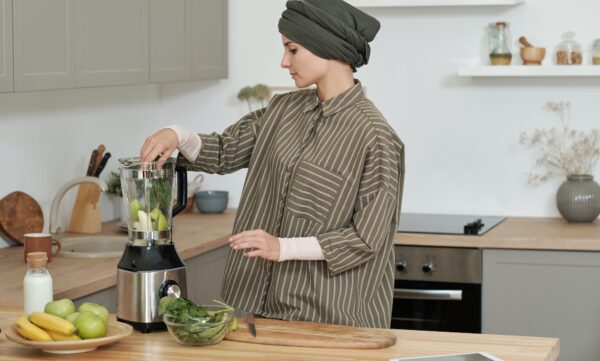 Muslim Woman In Kitchen